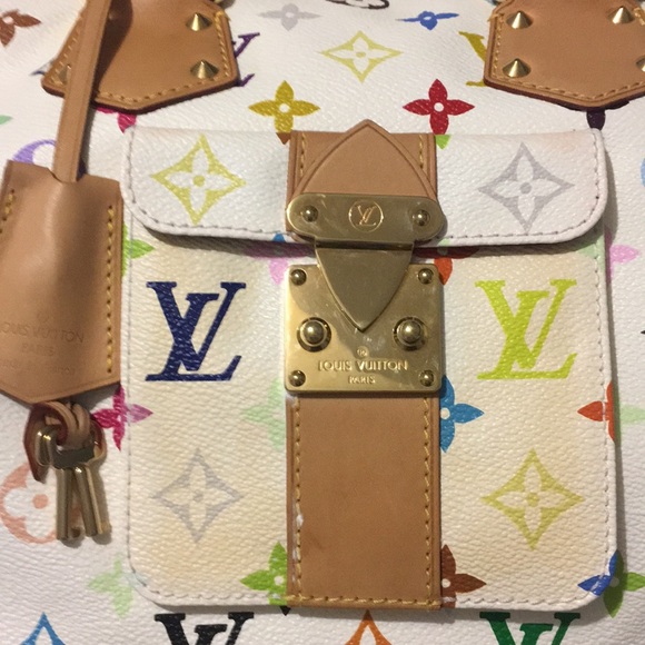 Louis Vuitton multicolor white Speedy 30 bag - Picture 3 of 7